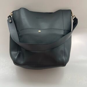 BOSTANTEN Brand Gray Leather Shoulder Bag NWOT
